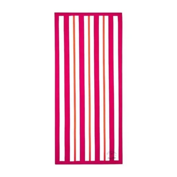 BEACH RIOT BEACH CLUB Pink & Orange Striped Luxury Beach Towel NEW IN PACKAGE! - Picture 7 of 10